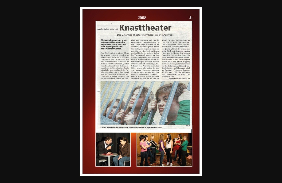 Presse: Knasttheater. 2008