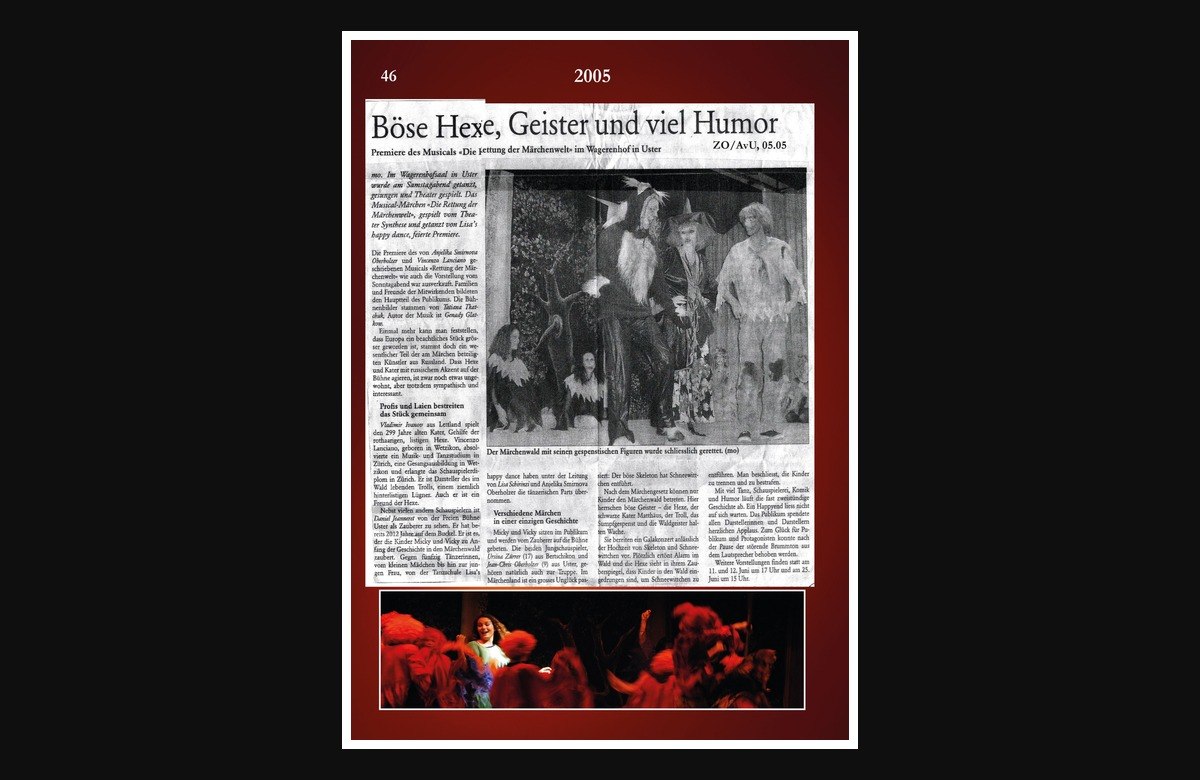 Presse: Böse Hexe, Geister und viel Humor. 2005