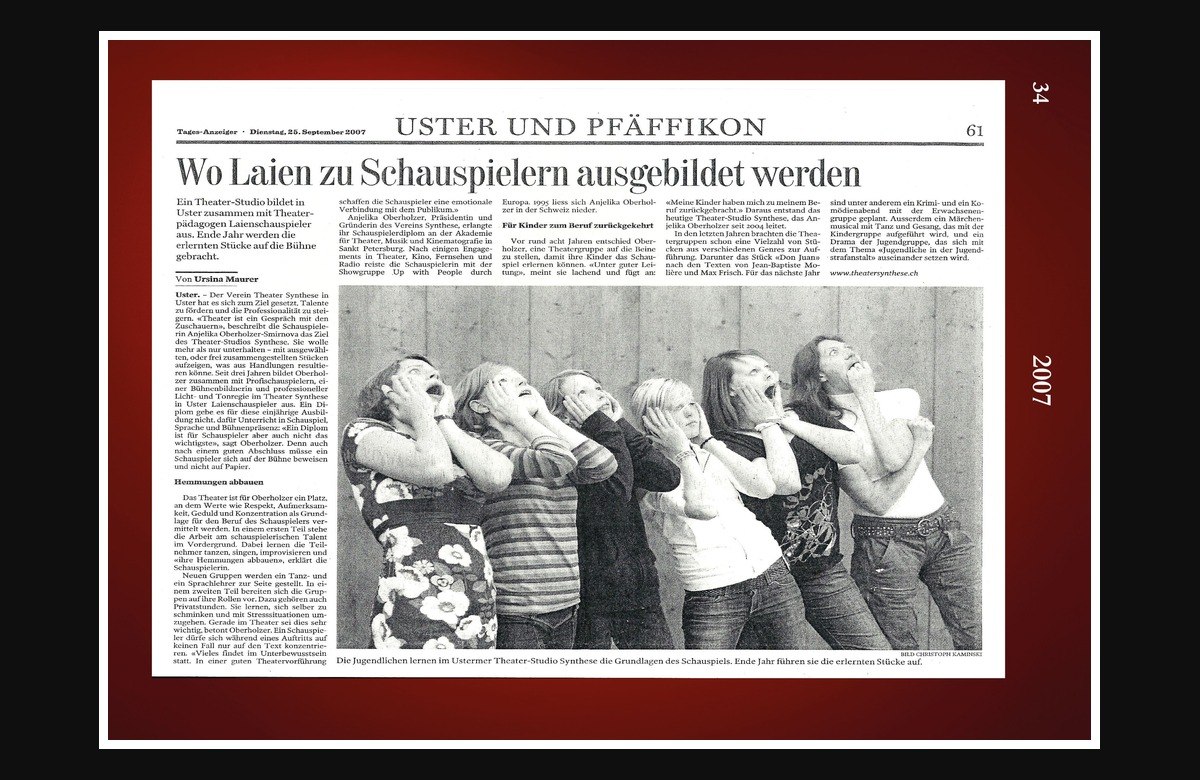 Presse: Wo Laien zu Schauspielern ausgebildet werden. 2007