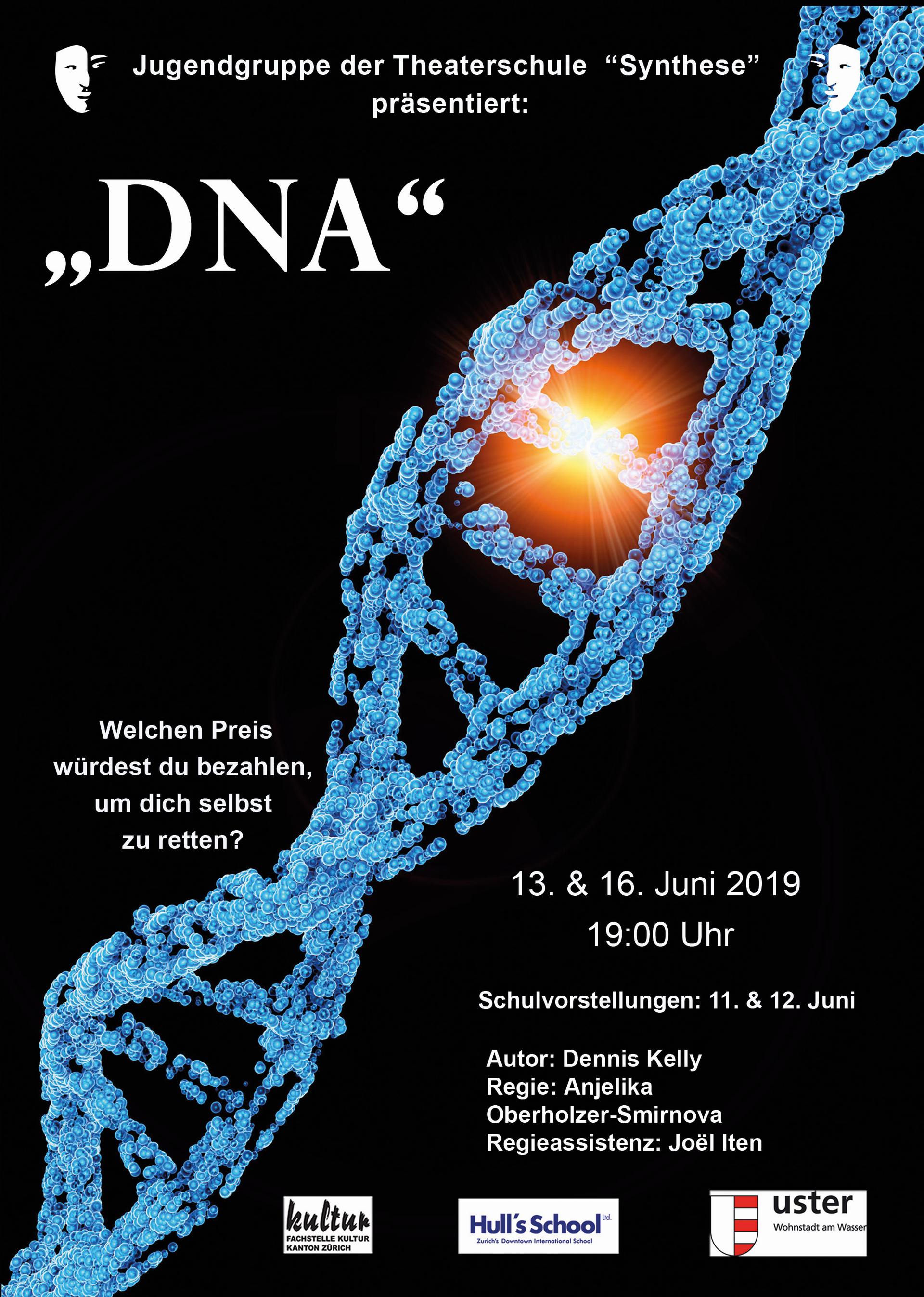 Plakat «DNA» (2019) – Theater Synthese